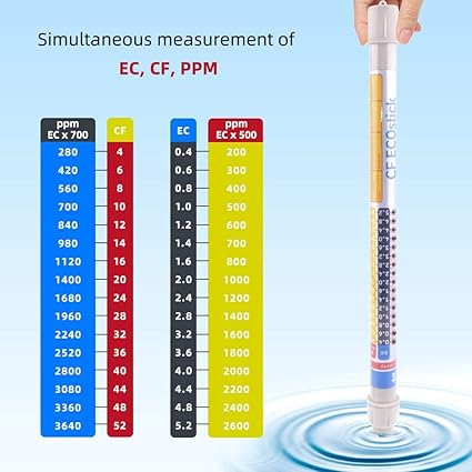 Volwco Waterkwaliteit Tester Professionele Tds Pen Tester Ec Meter Cf Meter Ppm Meter Met Draagtas Hydroponic Nutrient Meter Ideale Tds Meter Voor Drinkwater Aquariums En Meer Amazon Nl