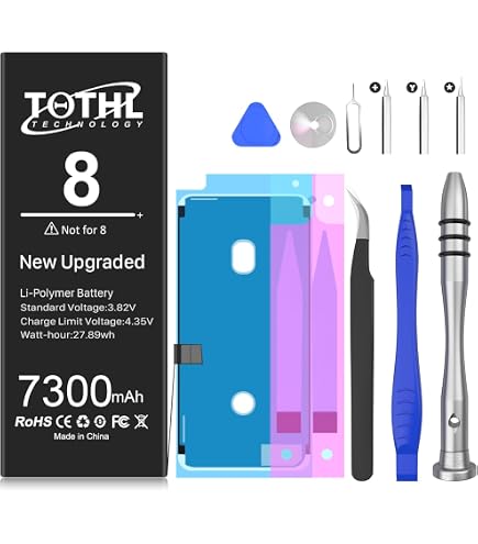 Amazon.com: Battery for iPhone 8, [7300mAh](2025 New Version) New