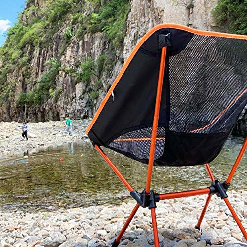 TRIWONDER Campingstuhl, Faltbar und Tragbar, Angelstuhl, Strandstuhl für Outdoor, Camping, BBQ, Picknick (Rot) – Bild 8