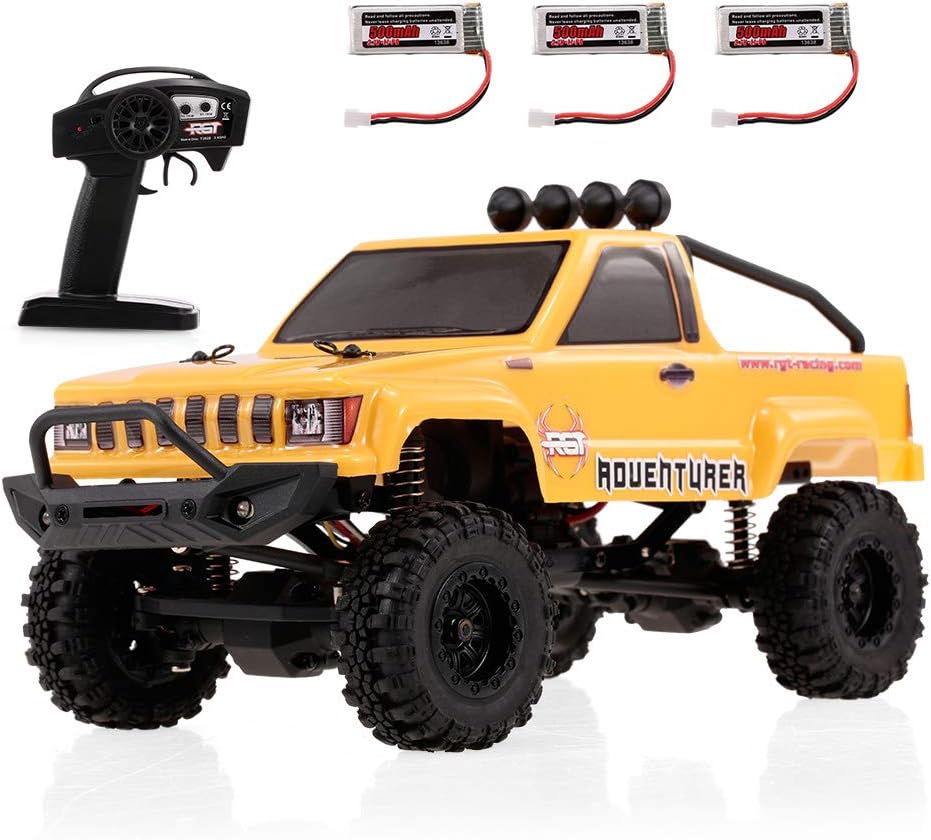 Goolsky RGT 136240 1/24 2.4G 4WD 15KM/H RC Rock Crawler Off-road Buggy Car w/ 3 Batteries
