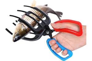 nezababy Fishing Pliers Gripper Claw Fish Grabber Tool Metal Fish Control Clamp Claw Three-Teeth Claw Fish Gripper Fishing Tackle Holder Accessories for Catching Fish