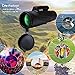 LEXSO Monocular Telescope,12x50 HD BAK4 Prism Waterproof High Power Monocular with Phone Photography Adapter and Wireless Remote Control，Perfect for Bird Watching, Camping, Hiking, Match