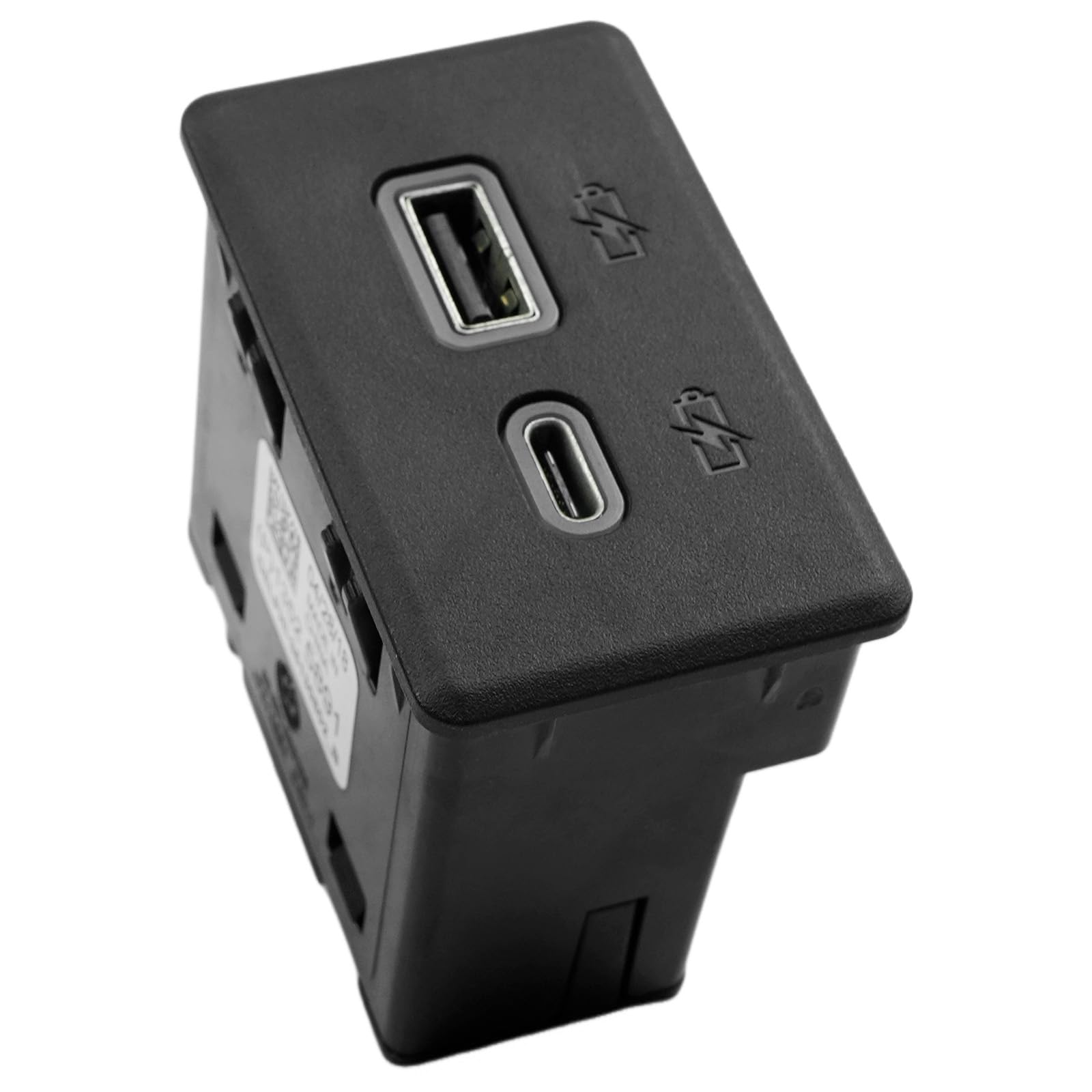 Photo 1 of 13525889 Black Rear Dual Charge USB Port Fit for Chevrolet Silverado Sierra 1500 2500 3500 GMC Yukon Replacement for 13540949