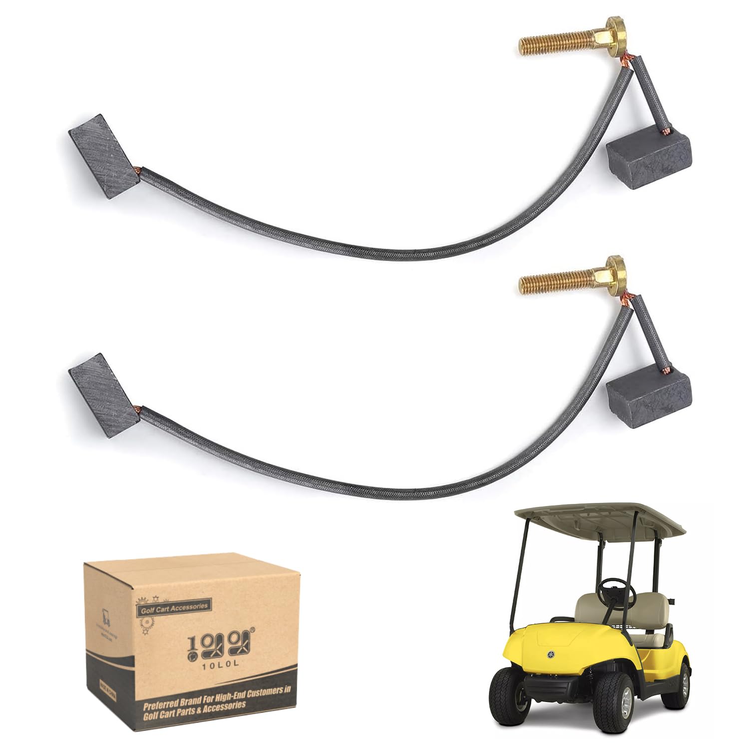 Photo 1 of 10L0L Golf Cart Motor Brush Kit for Yamaha DM430-06 Hitachi 2.6KW Motor Model OEM # JU2-H1801-20-00