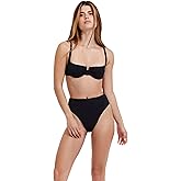 Flirtt Gottex Women’s Solid Black Bikini Bra Elegant Swim Top with Underwire Bralette and Adjustable Straps Swim Essential