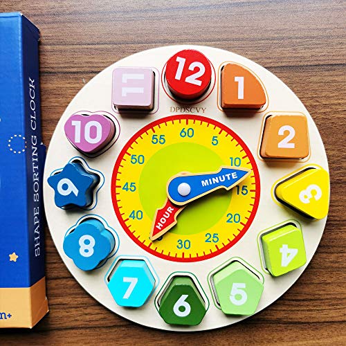 DPDSCVY Multifunctional Clock Learning for Kids,Montessori Teaching