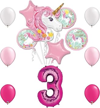 unicorn birthday party for 3 year old