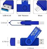 BORLTER CLAMP 64GB Dual USB 3.0 OTG Flash Drive Micro USB Memory Stick Pendrive view 7