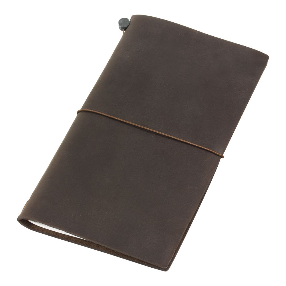 ミドリ(MIDORI) Traveler's Notebook Brown Leather (1.1 LB) by Office 4 All — image 1
