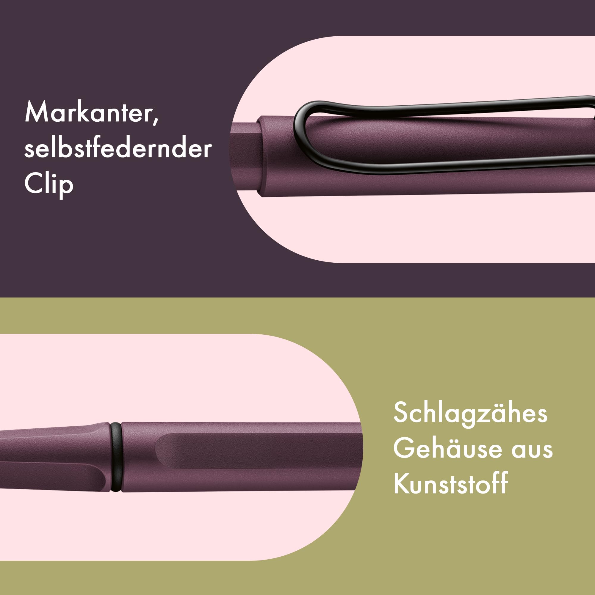 Lamy safari scarlet Tintenroller in Strichbreite M 3