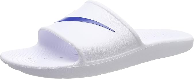 nike slippers for men white