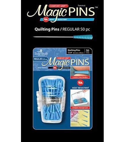 12 Clip Magiche Taylor Seville Per Cucito - Acciaio Inox E Plastica, 1.5 Pollici, Per Tessuti