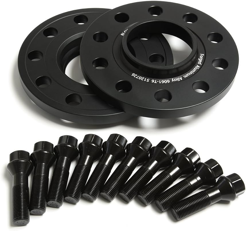 2Pcs 20MM PCD 5x120 CB74.1 Hub Centric Wheel Spacers Forged Aluminum Alloy 6061 T6 with Bolt M14x1.25 for BMW X5 E70 F15 X6 F16 X6M F86