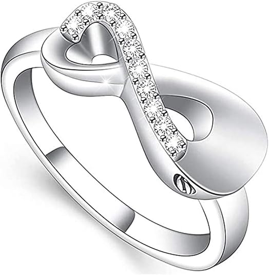 Stainless Steel Urn Ring for Ashes Keepsake Infinity Love Cremation Urn Ring Urn Jewelry Stainless Steel Urn Ring for Ashes Keepsake Infinity Love Cremation Urn Ring Urn Jewelry