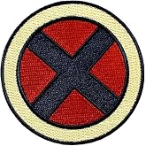 X-Men Yellow and Red X Embroidered Patch (Iron on Sew on - 3.0 inch -MS7)