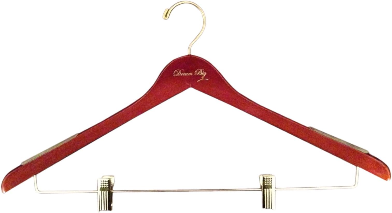 Dream Big Hangers 19.5" Women's Plus Size Suit Hanger (Set of 3)