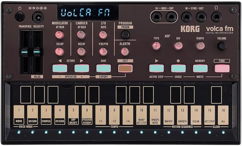 Korg Volca FM2 Compact 6-Voice Digital FM Synthesizer & Sequencer