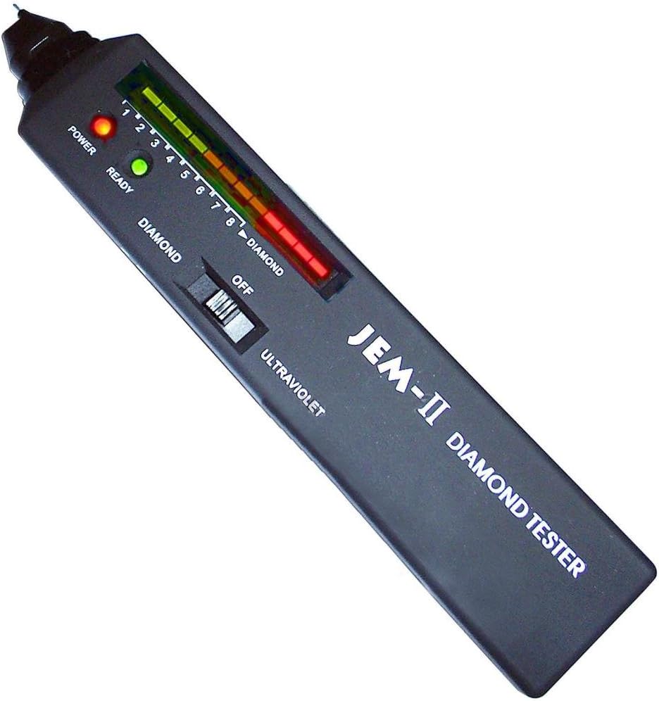 GAIN EXPRESS Diamond Tester Pen, Professional Diamond Moissanite Gemstone Tester with UV Ultraviolet Light & Thermal Sensor