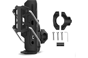 Adaptive Cycling Bottle Holder,360 Degree Rotating Motorcycle Bicycle Water Bottle Holder,Adjustable Automatic Clamping Devic