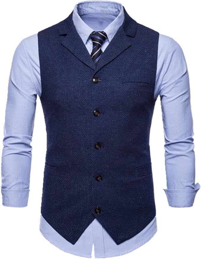 Gilet da Uomo Gilet da Lavoro Formale Gilet per Abito o