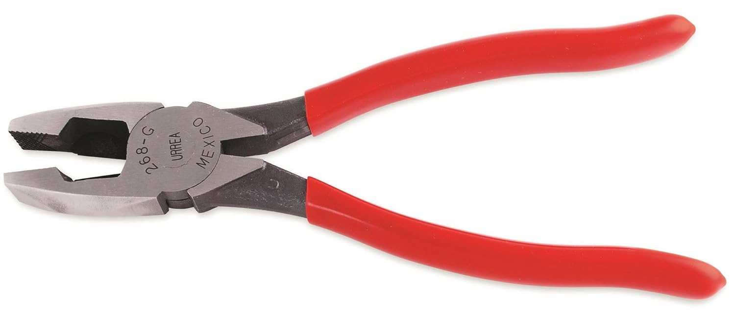 Urrea 267G 7Inch Rubber Grip Lineman Pliers