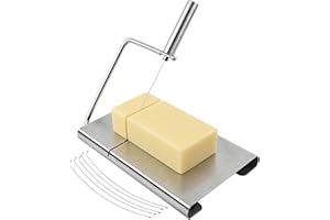 Stainless Steel Soap Cutter Slicer with Scale,Adjustable Soap Making Tools for Handmade Soap Making Candles Trimming Cheese D