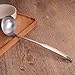 2 Pcs Soup Ladle Colander, Metallic Frosting Flatware Cookware Serving Long Handle Steel Slotted Spoon Cooking Utensil Set for Hotpot
