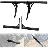 WOWTK Engine Guard Crash Bar+ Peg Crash Bar Frame Slider for Harley Softail | Highway Footpeg Crash Bar+Passenger Peg Frame Slider for Street bob,Low Rider,Low Rider S 2018 2019 2020 2021 2022 2023 2024