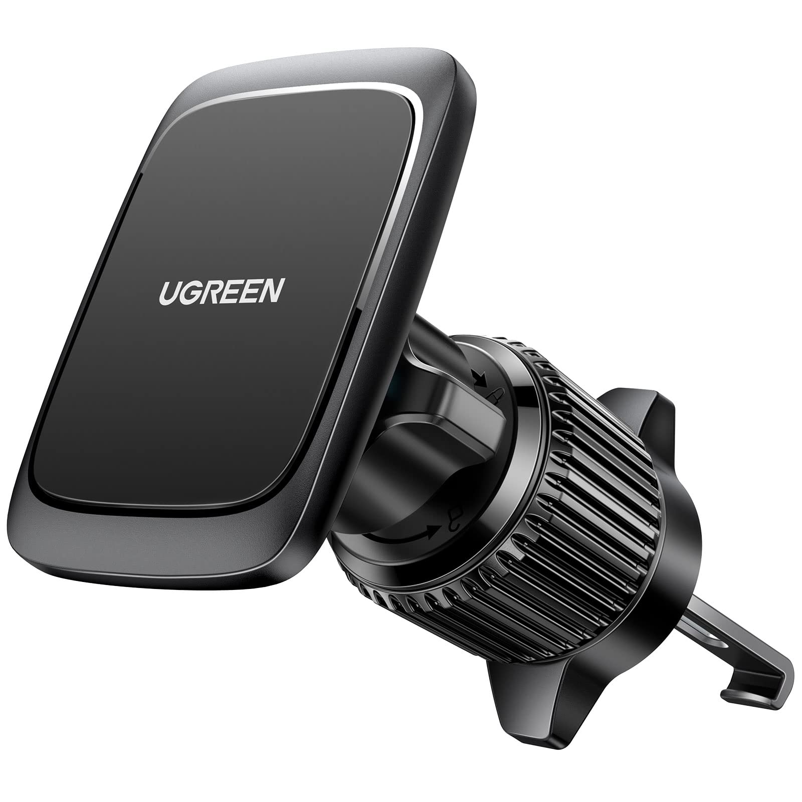 UGREEN Magnetic Phone Car Mount, Strong Magnetism, Innovative Hook Design, Dual Stick Plates, Adjustable Magnet Cradle for Air Vent, Compatible with Galaxy S25 S24 iPhone 17 Air Pro Max 16 15 14 13 12