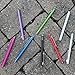 TruGlide Mesh Fiber Stylus with Microfiber Knit Tip for All Capacitive Touch Screen Tablets, iPad, and Smartphone (Black with Gold Clip)