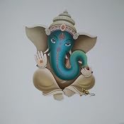 Rangoli Wandsticker „Göttin Durga“ – Moderne Kunst, Selbstklebend, 40 X 50 Cm
