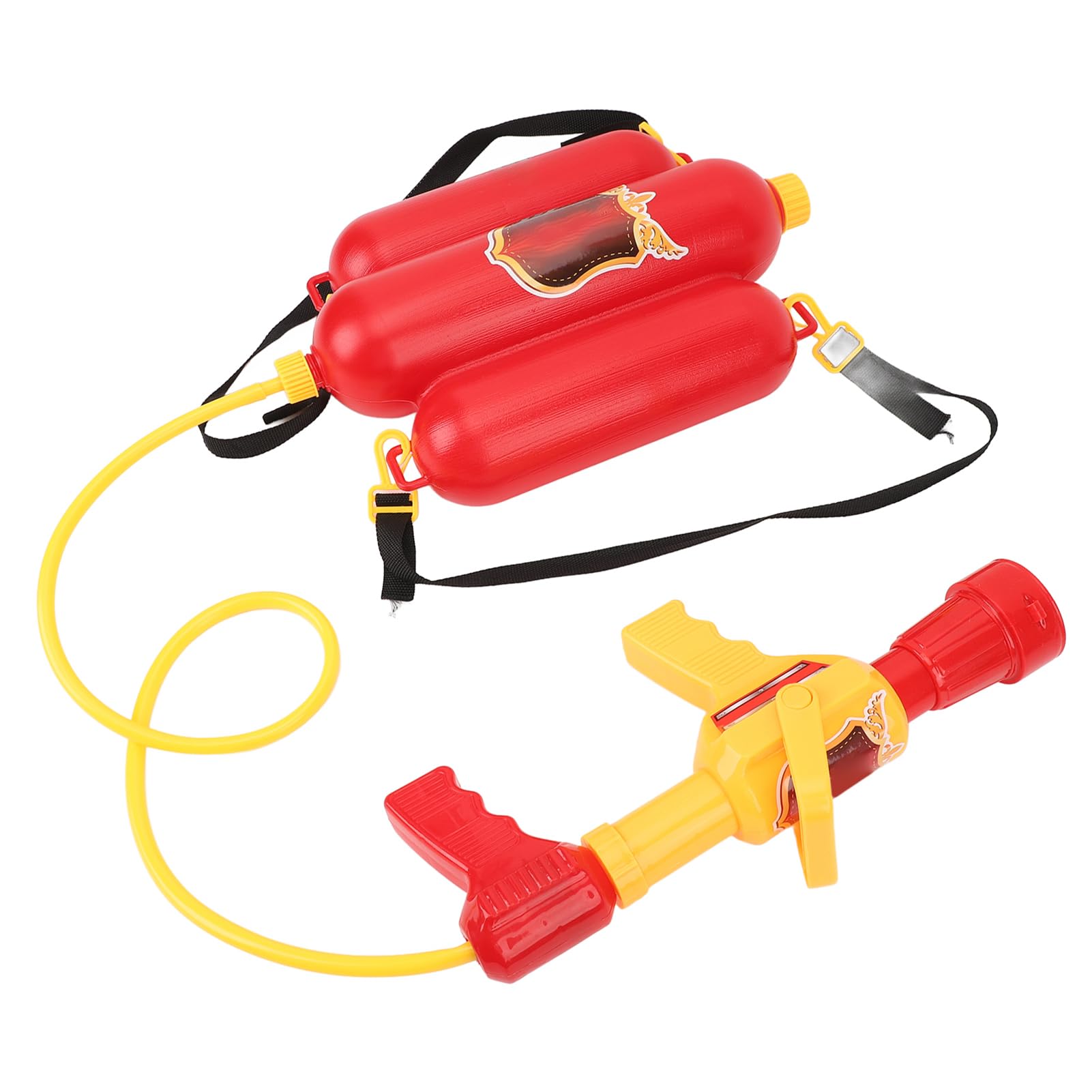 Bnineteenteam Firefighter Backpack Water Toys, Role Play Toy, Pretend Play Fireman Beach Outdoor Toy, Super Water Squirt for Kids