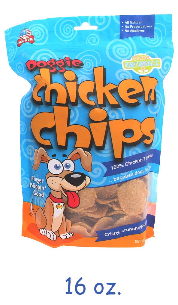 16 oz Doggie Chicken Chips Stock Up & Save! Made in the