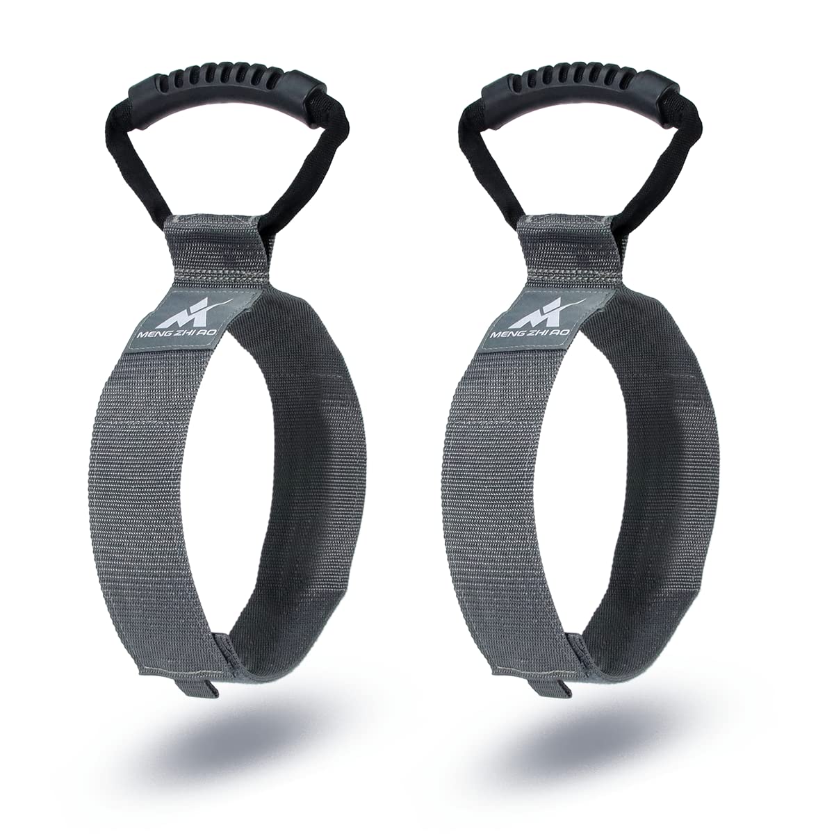 MENG ZHI AO 2 Pcs Heavy Duty Pool Vacuum Hose Storage Holder, Garden Hose Organizer, Hook and Loop Hose Strap Holder with Carrying Handle, Grey