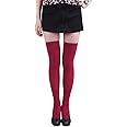 HDE Women's Stockings Over the Knee Opaque Tights Thigh High Nylon Socks