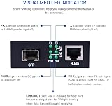 10Gtek 1Gb SFP LX LC Singlemode Fiber Converter 10/100/1000RJ45 20km UK PSU view 4