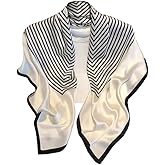 FairyCity Mulberry Silk Scarfs For Women Square Scarf 35" Lightweight Neckerchief Hair Bandanas Scarves