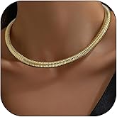 Dcfywl731 Chunky Gold Necklace Statement Necklace for Women Trendy Dainty Gold Choker Necklaces for Woman Gold Accessories Gifts