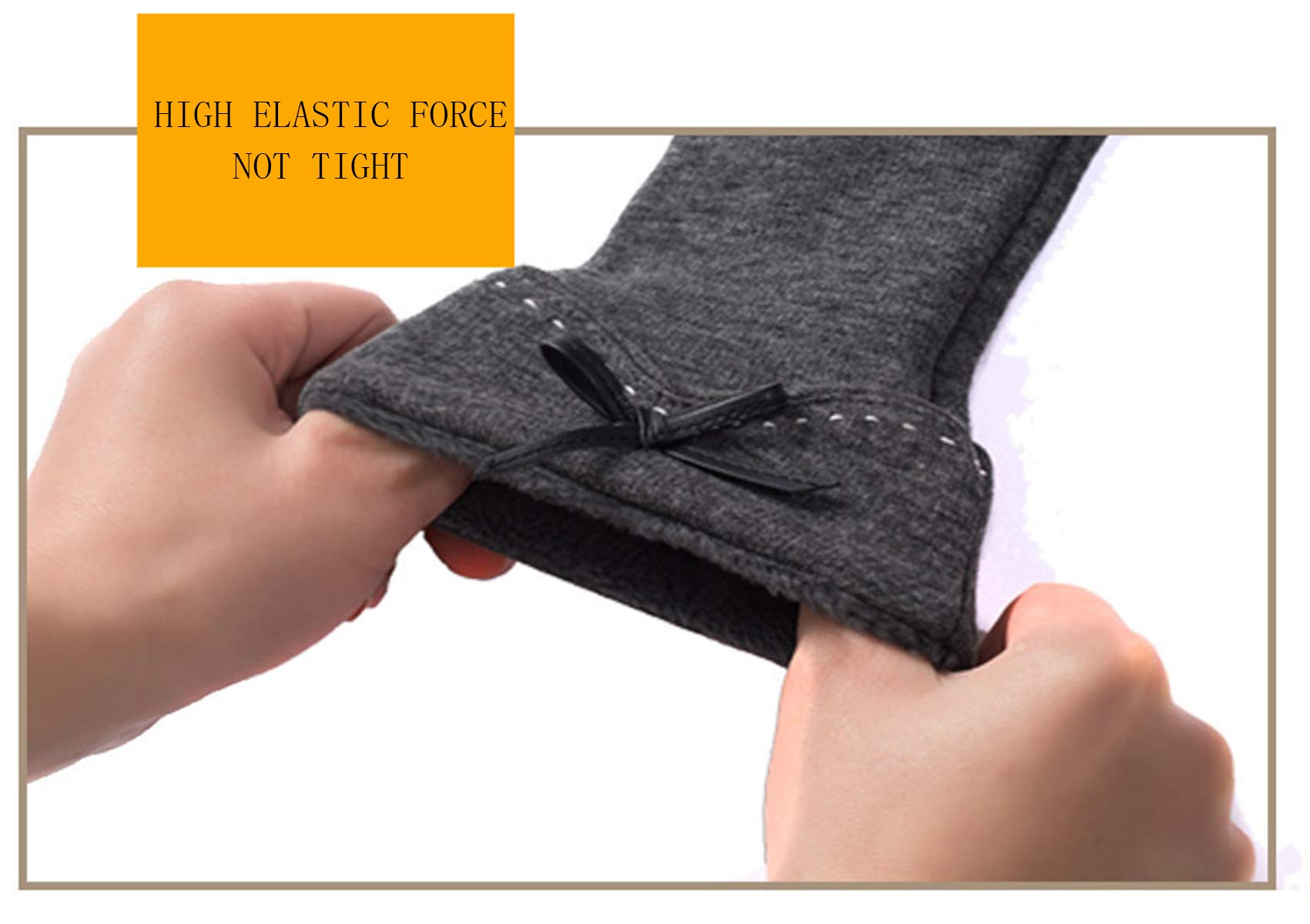 Spikerking Womens Winter Gloves With Touch Screen And Warm Liners,Black