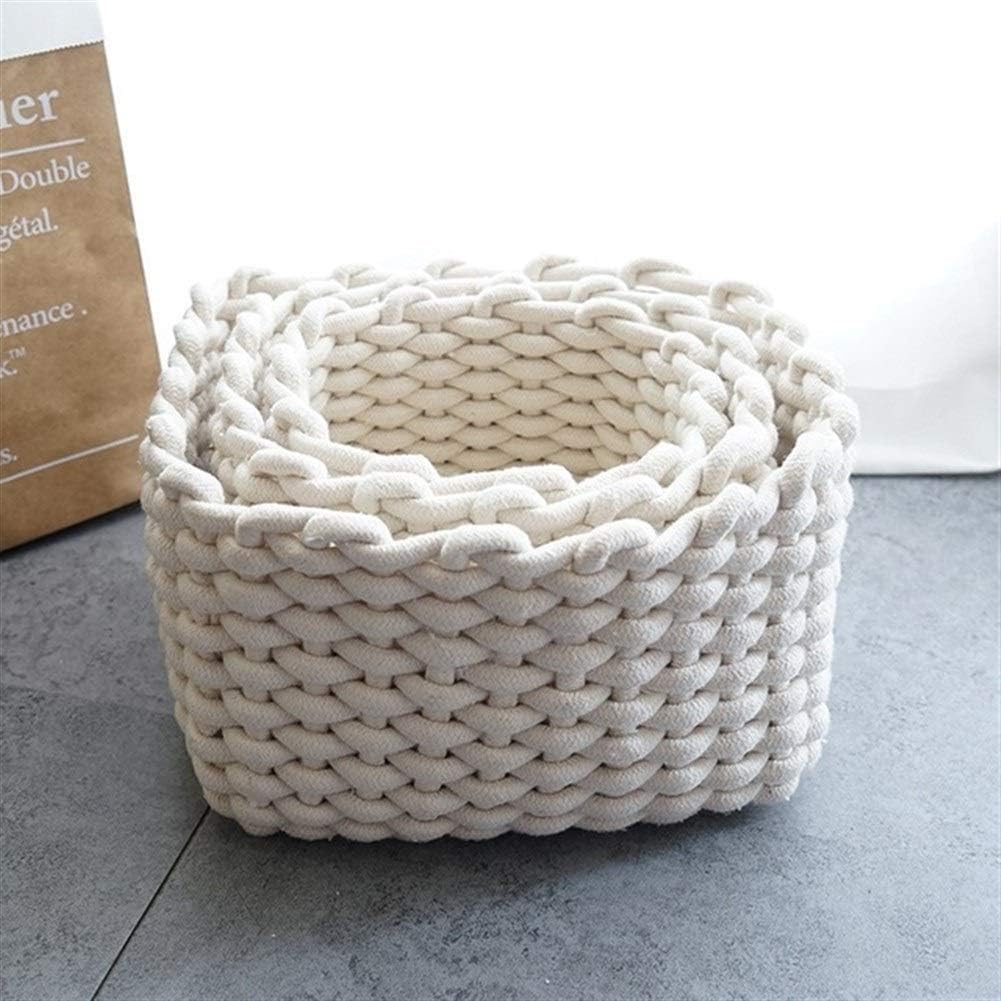 Storage Basket Quality Handwoven Storage Baskets Nordic Thick Cotton