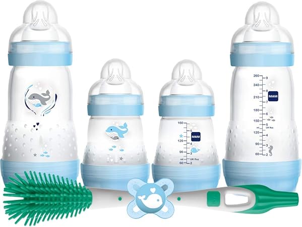 mam self sterilising bottle set