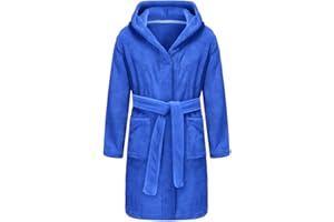RUOGU Kids Bathrobe, Toddler Hooded Soft Towel Robe for Girls Boys Terry Cloth Robes Sleepwear