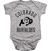 University of Colorado Official One Color Buffaloes Logo Unisex Infant Snap Suit for Baby