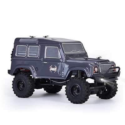RGT Rc Crawlers 124 Scale 4wd 4x4 Off Road Racing Rock Crawler with Remote Control - Grey Adventure