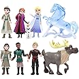 9Pcs Frozen Cake Toppers Birthday Party Supplies Decorations Action Figures Toys Frozen Figurines Toys Cake Toppers Lovely Mini Toys Birthday Party Favor for Kids Fans Collection Room Decor