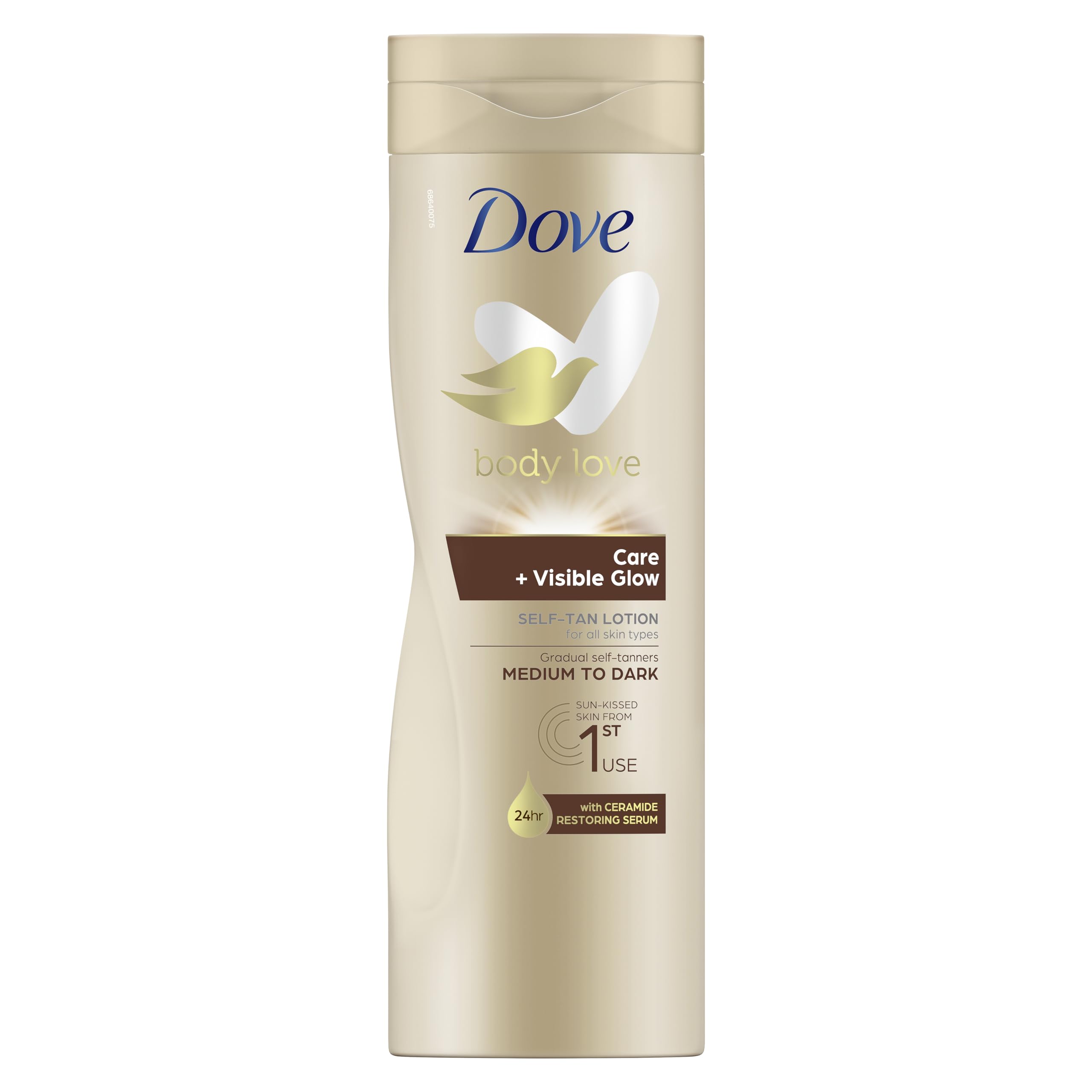 Dove Care + Visible Glow Medium to Dark Gradual Self-Tan Body Lotion 400 ml