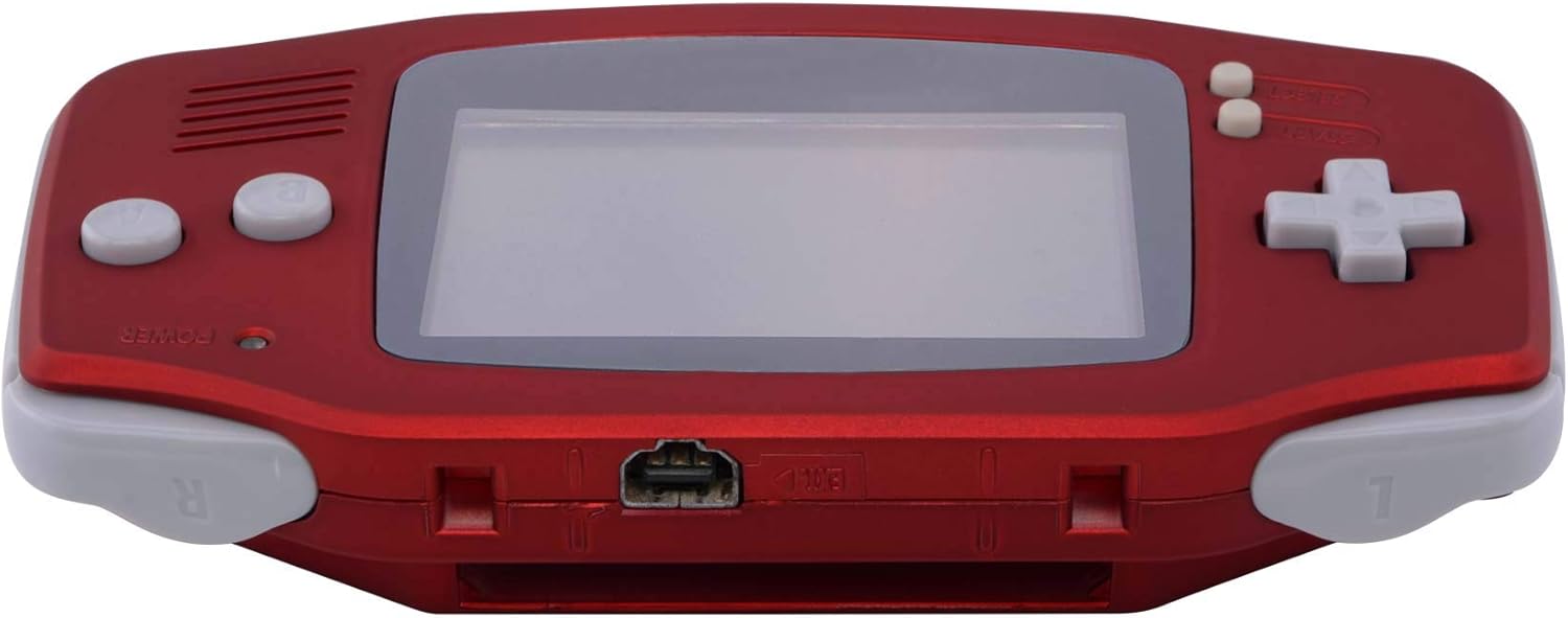 eXtremeRate Scarlet Red Soft Touch GBA Replacement Full Housing Shell Cover w/Buttons Screws Screwdriver Tools Set for Gameboy Advance - Handheld Game Console NOT Included: Computers & Accessories