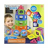 Discovery Kids 50 Piece Toy Magnetic Tiles Set