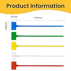 TidyTie Cable Marker Tie Tags, 154Pcs Self-Locking