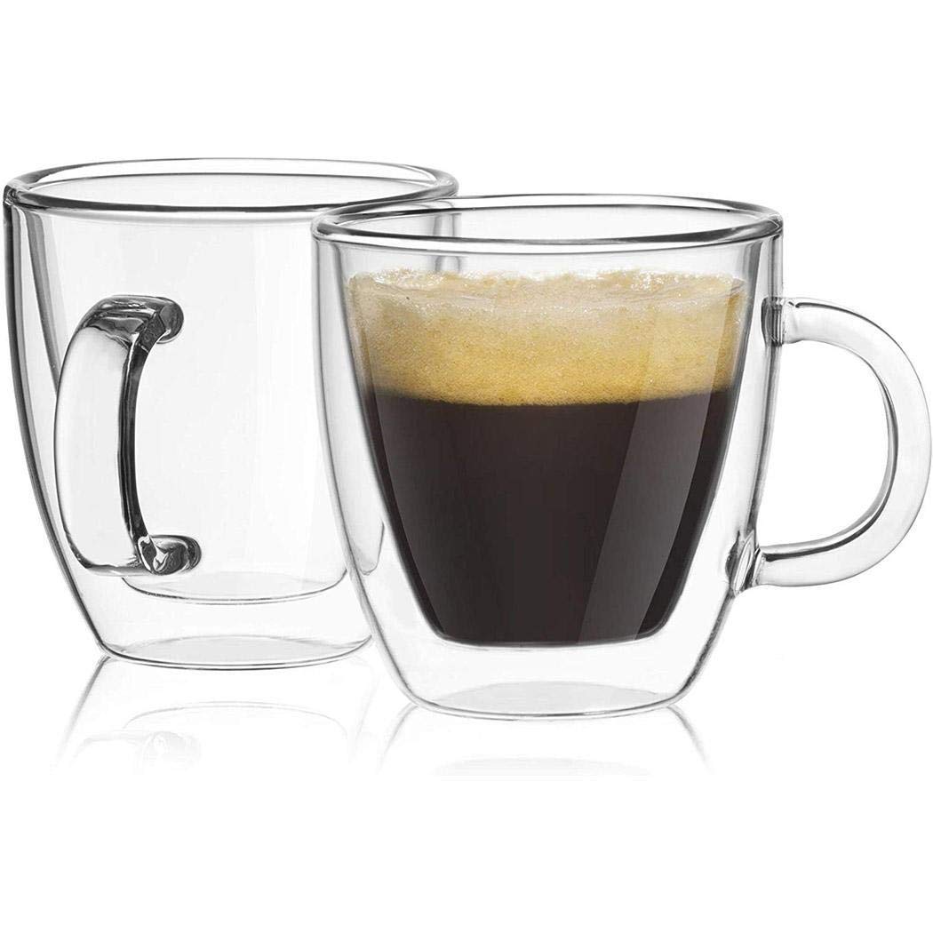 fnemo Double-layer Glass Creative Heat-resistant Transparent Mugs